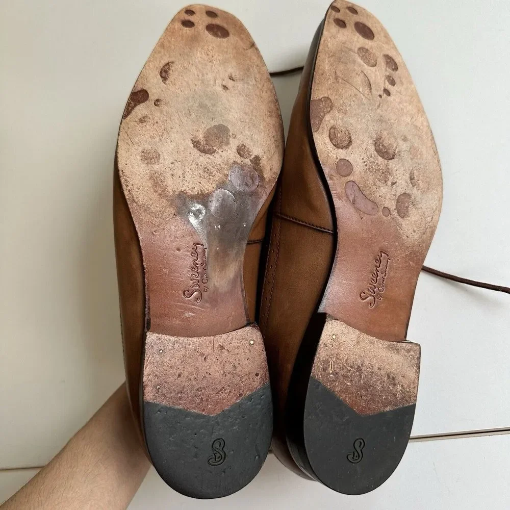 Oliver Sweeney Two‎ Tone Tan Brown Suede Leather Shoes Sanago UK 10 US 12 EU 44